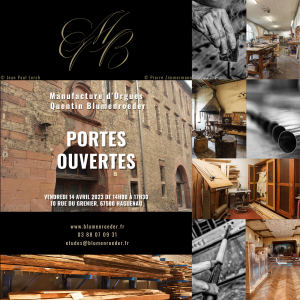 Portes ouvertes Manufacture d’Orgues Quentin Blumenroeder