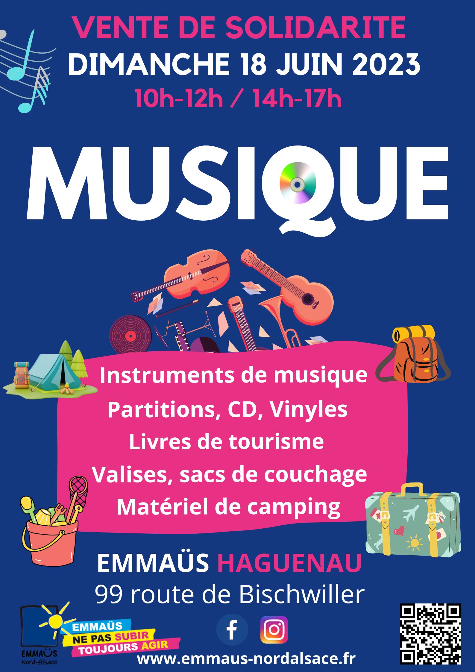 Vente solidaire spéciale fête de la musique