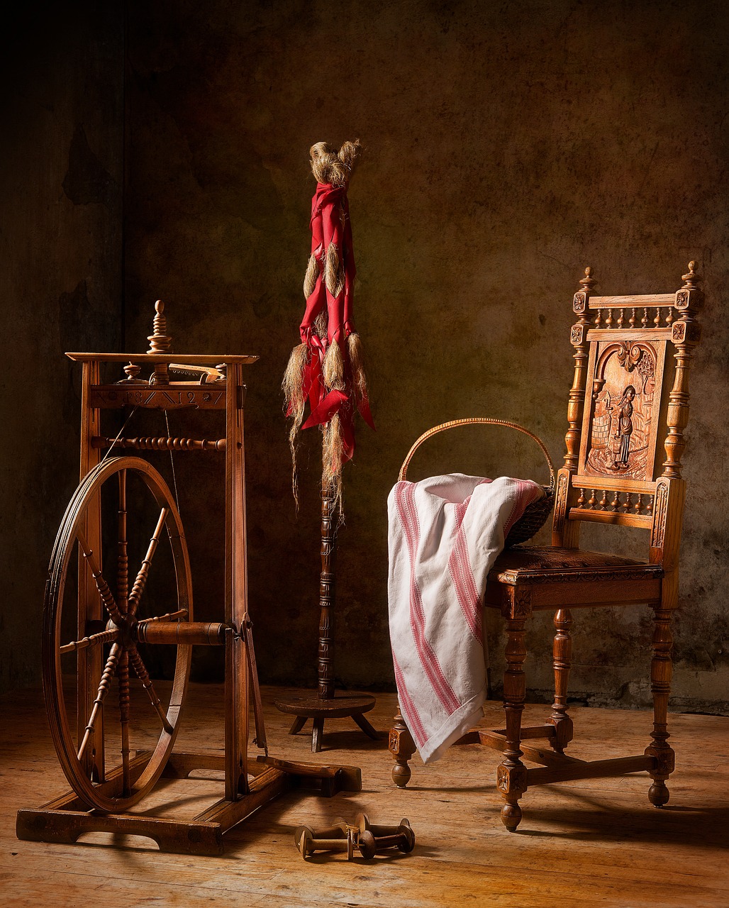 Atelier familial de filage