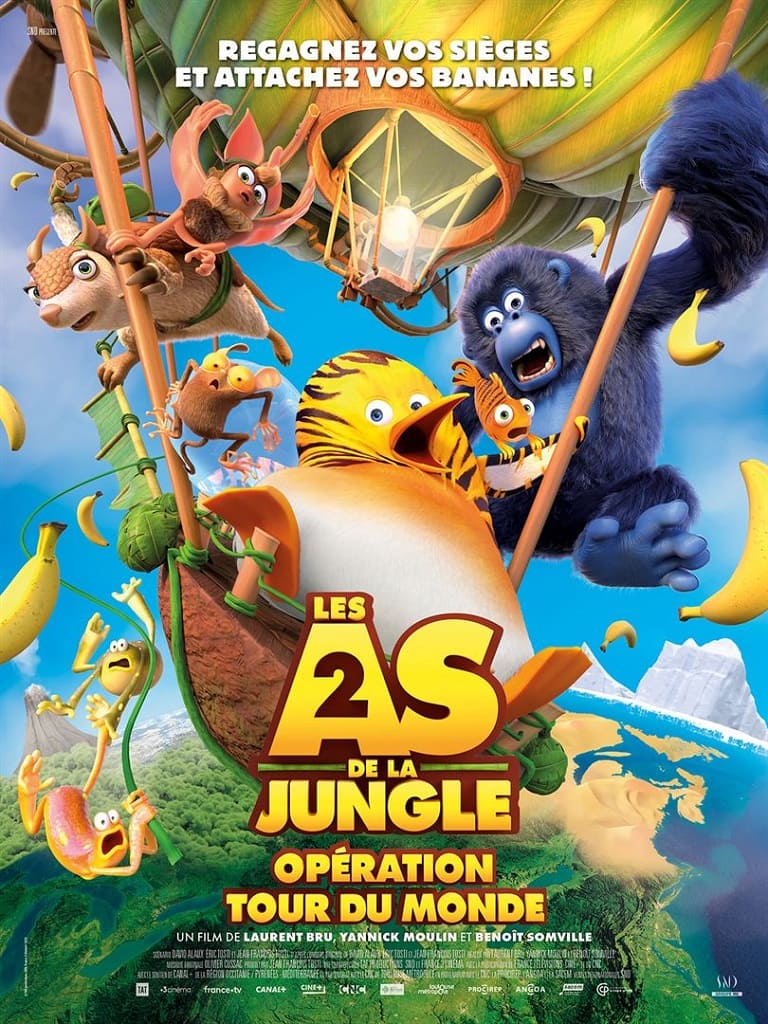 Cinéma-goûter jeune public : « Les As de la Jungle 2 – Opération Tour du Monde »