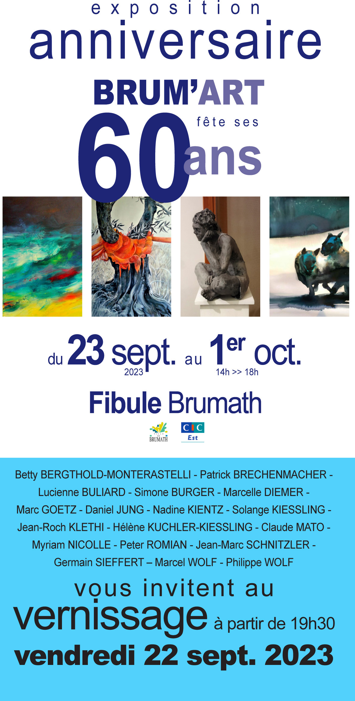 Exposition « Brum’art fête ses 60 ans »