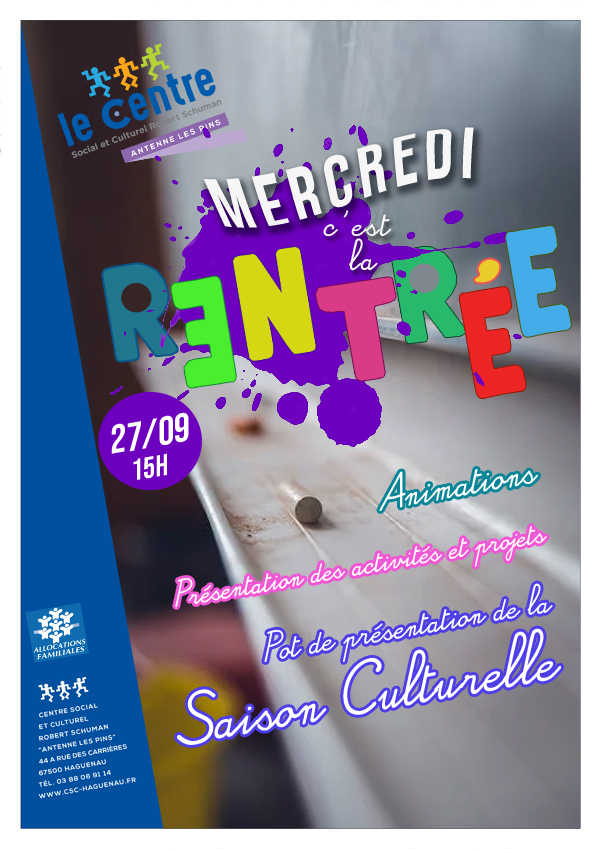 Mercredi c’est la rentrée !