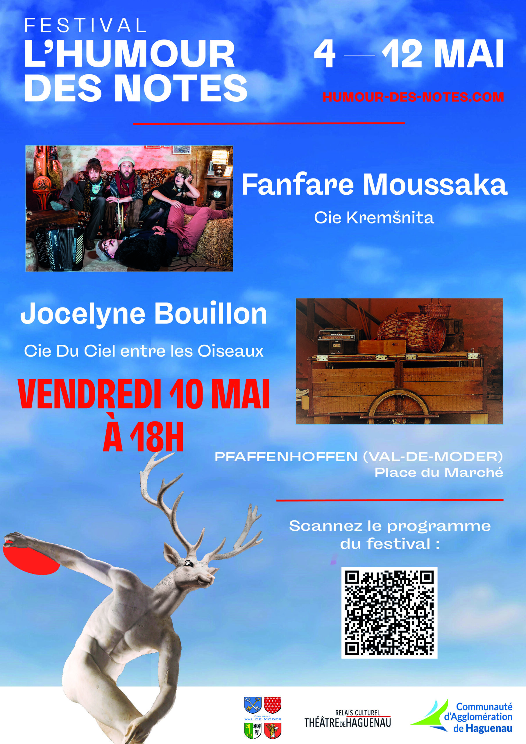 Spectacle « Fanfare Moussaka » de la Compagnie KREMŠNITA et « Jocelyne Bouillon » de la Compagnie Du Ciel entre les Oise