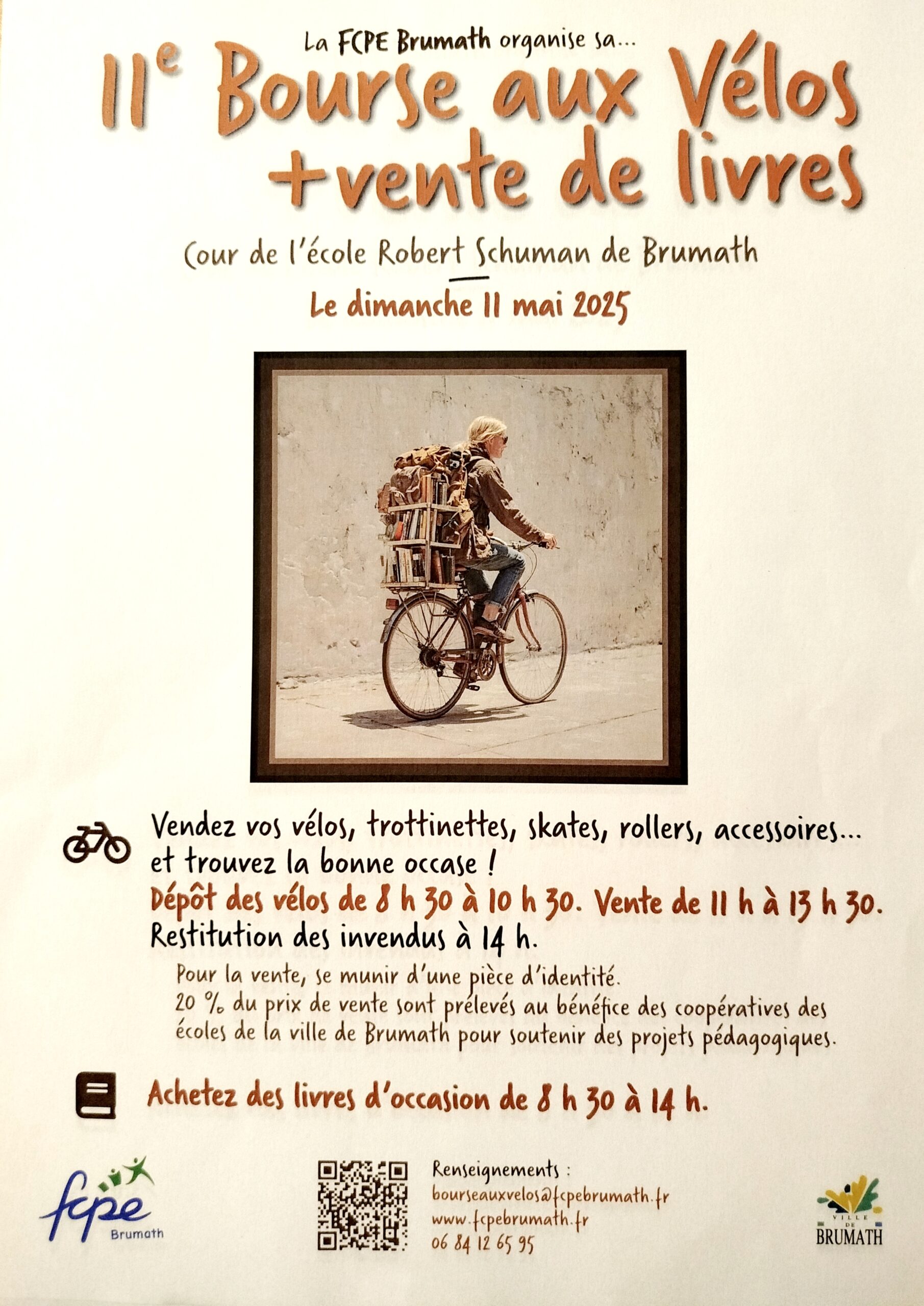 11ème bourse aux vélos et vente de livres d’occasion
