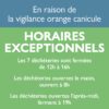 Adaptation des horaires des déchèteries en raison de la canicule